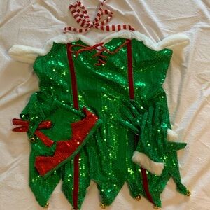 Flirty Christmas Elf Costume XL